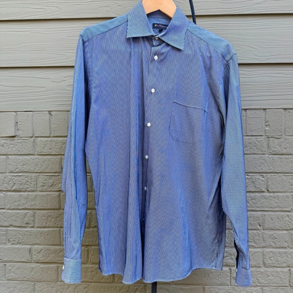 Ben Sherman Dress Shirt - Hickory Stripe